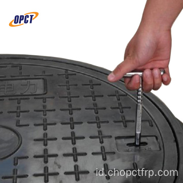 Perlindungan Keselamatan Fiberglass SMC Grp Manhole Cover